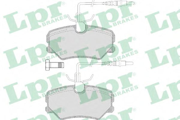 LPR 05P636 Комплект тормозных колодок, дисковый тормоз<br >передний мост 