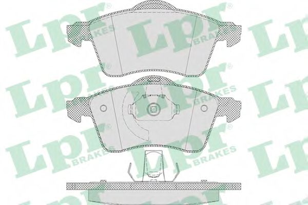 LPR 05P645 Тормозные колодки передний мост для VOLKSWAGEN (Фольксваген) LPR 05P645 Тормозные колодки передний мост для VOLKSWAGEN (Фольксваген)