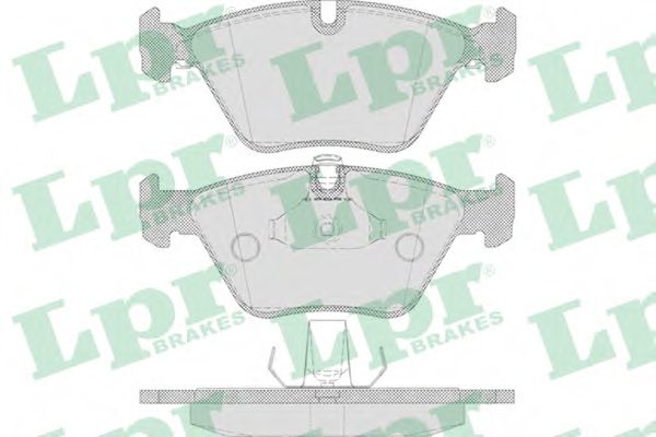 LPR 05P649 Комплект тормозных колодок, дисковый тормоз<br >передний мост 