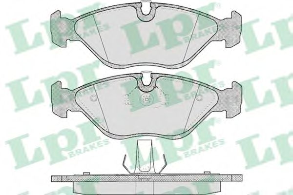 LPR 05P656 Комплект тормозных колодок, дисковый тормоз<br >передний мост 
