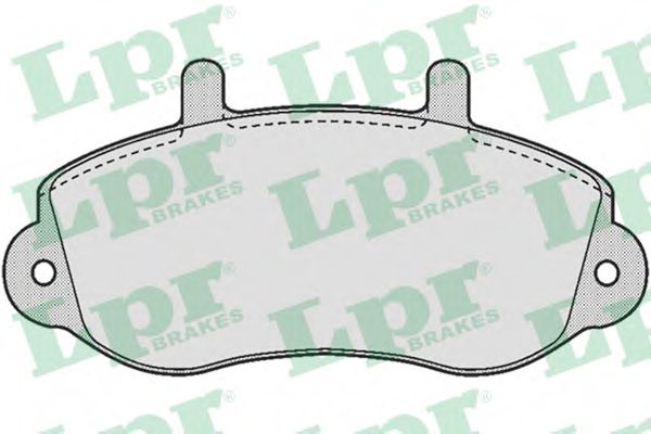 LPR 05P663 Комплект тормозных колодок, дисковый тормоз<br >передний мост 