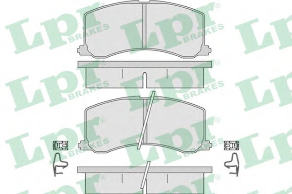 LPR 05P665 Комплект тормозных колодок, дисковый тормоз<br >передний мост 