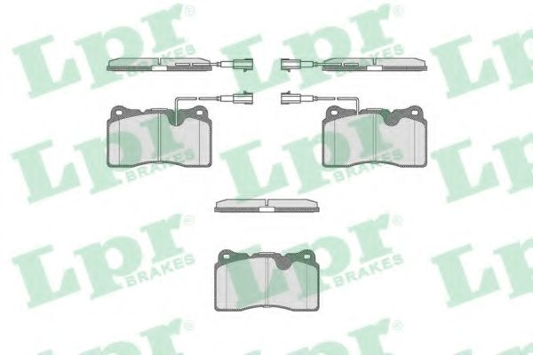 LPR 05P674 Комплект тормозных колодок, дисковый тормоз<br >передний мост 