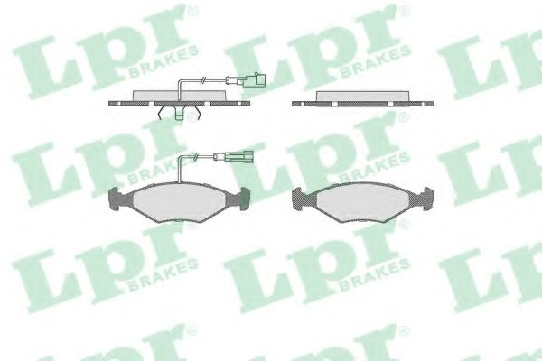 LPR 05P680 Комплект тормозных колодок, дисковый тормоз<br >передний мост 
