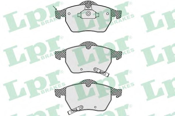LPR 05P689 Комплект тормозных колодок, дисковый тормоз<br >передний мост 