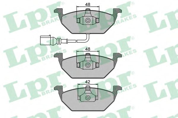 LPR 05P692 Тормозные колодки передний мост для VOLKSWAGEN GOLF V (Фольксваген Гольф 5) LPR 05P692 Тормозные колодки передний мост для VOLKSWAGEN GOLF V (Фольксваген Гольф 5)