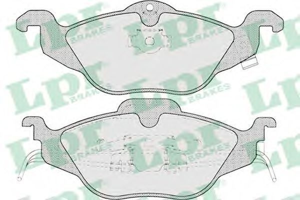 LPR 05P698 Комплект тормозных колодок, дисковый тормоз<br >передний мост 