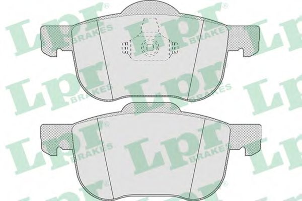 LPR 05P704 Комплект тормозных колодок, дисковый тормоз<br >передний мост 