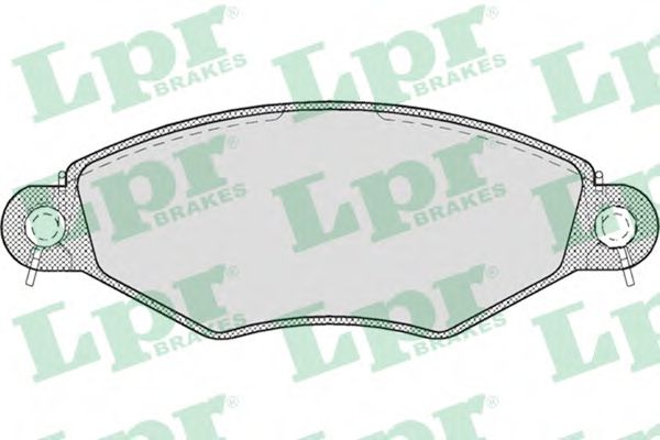 LPR 05P708 Комплект тормозных колодок, дисковый тормоз<br >передний мост 
