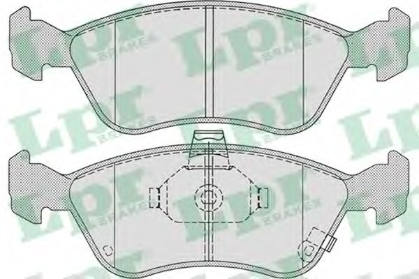 LPR 05P709 Комплект тормозных колодок, дисковый тормоз<br >передний мост 