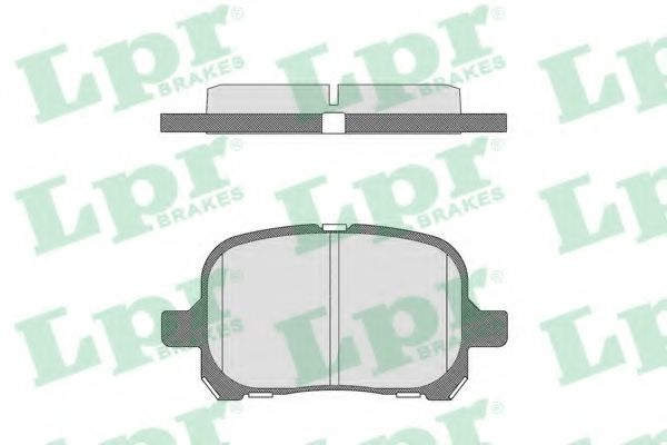 LPR 05P712 Комплект тормозных колодок, дисковый тормоз<br >передний мост 