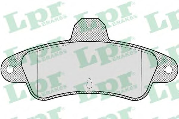 LPR 05P714 Комплект тормозных колодок, дисковый тормоз<br >задний мост 