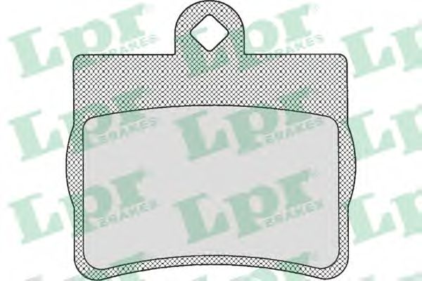 LPR 05P725 Комплект тормозных колодок, дисковый тормоз<br >задний мост 