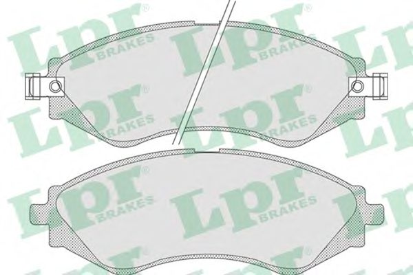 LPR 05P729 Комплект тормозных колодок, дисковый тормоз<br >передний мост 