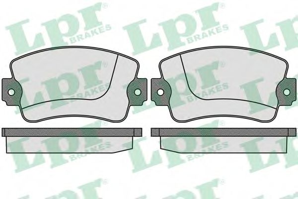 LPR 05P731 Комплект тормозных колодок, дисковый тормоз<br >передний мост 