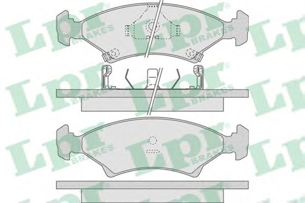LPR 05P737 Тормозные колодки передний мост для KIA MENTOR (Киа Мэнтор) LPR 05P737 Тормозные колодки передний мост для KIA MENTOR (Киа Мэнтор)