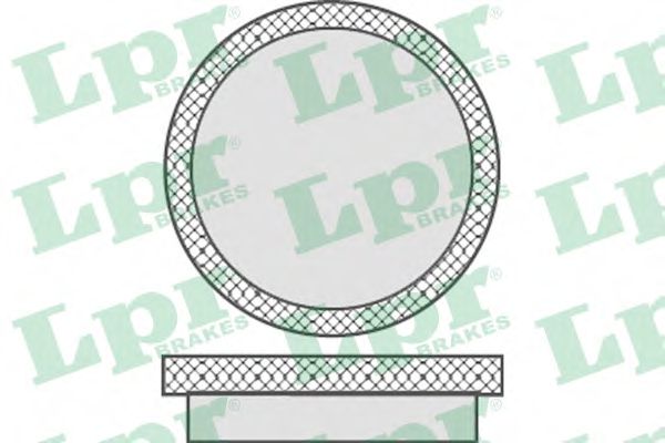 LPR 05P746 Комплект тормозных колодок, дисковый тормоз<br >передний мост 