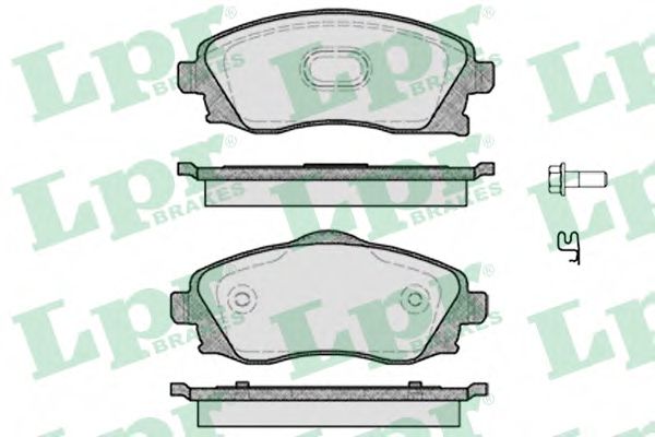 LPR 05P758 Тормозные колодки передний мост для OPEL VITA C (Опель Vита c) LPR 05P758 Тормозные колодки передний мост для OPEL VITA C (Опель Vита c)