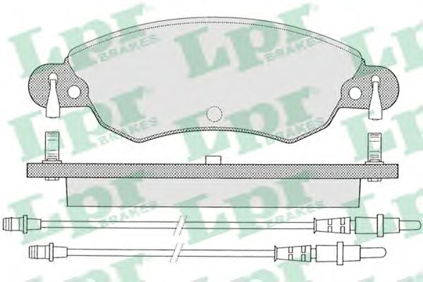 LPR 05P792 Тормозные колодки передний мост для CITROËN C5 II (CитроËн С5 2) LPR 05P792 Тормозные колодки передний мост для CITROËN C5 II (CитроËн С5 2)