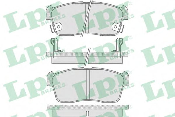 LPR 05P796 Тормозные колодки передний мост для DAIHATSU BOON (Дайхатсу Боон) LPR 05P796 Тормозные колодки передний мост для DAIHATSU BOON (Дайхатсу Боон)