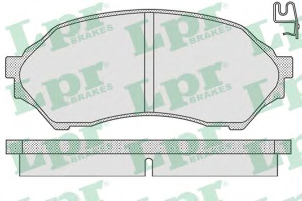 LPR 05P813 Тормозные колодки передний мост для MAZDA 323 F/P VI (Мазда 323 ф/п vи) LPR 05P813 Тормозные колодки передний мост для MAZDA 323 F/P VI (Мазда 323 ф/п vи)