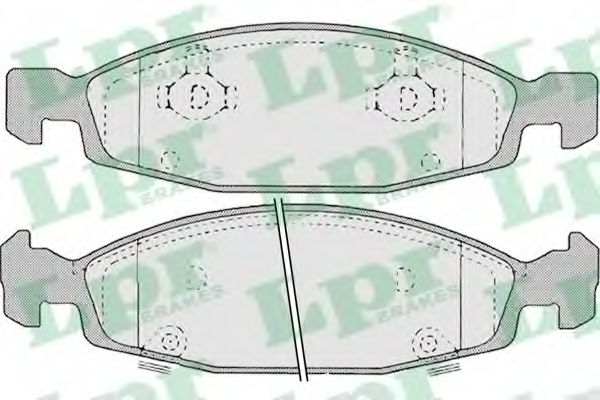 LPR 05P840 Тормозные колодки передний мост для JEEP CHEROKEE (Джип Чироки) LPR 05P840 Тормозные колодки передний мост для JEEP CHEROKEE (Джип Чироки)