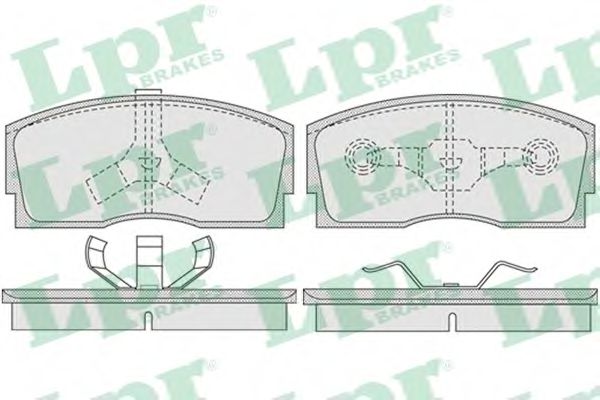 LPR 05P926 Тормозные колодки передний мост для DAIHATSU APPLAUSE II (Дайхатсу Апплаусэ 2) LPR 05P926 Тормозные колодки передний мост для DAIHATSU APPLAUSE II (Дайхатсу Апплаусэ 2)