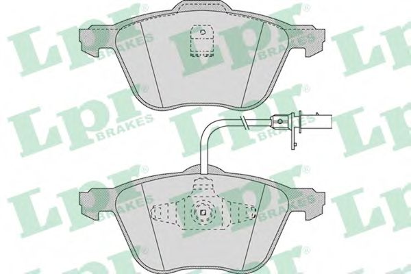 LPR 05P971 Тормозные колодки передний мост для VOLKSWAGEN (Фольксваген) LPR 05P971 Тормозные колодки передний мост для VOLKSWAGEN (Фольксваген)
