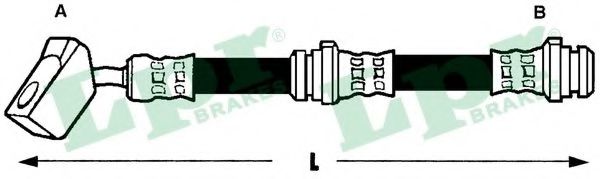 LPR 6T46355 Тормозной шланг слева для NISSAN (Ниссан) LPR 6T46355 Тормозной шланг слева для NISSAN (Ниссан)