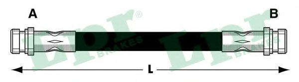 LPR 6T47839 Тормозной шланг справа для RENAULT VEL SATIS (Рено Вел сатис) LPR 6T47839 Тормозной шланг справа для RENAULT VEL SATIS (Рено Вел сатис)