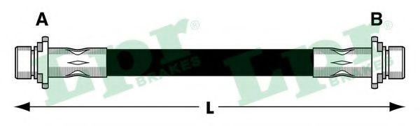 LPR 6T48026 Тормозной шланг<br >справа 