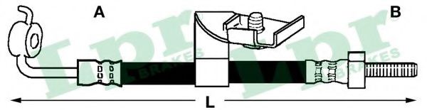 LPR 6T46628 Тормозной шланг слева для FORD (Форд) LPR 6T46628 Тормозной шланг слева для FORD (Форд)
