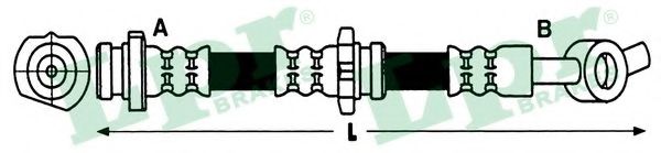 LPR 6T48226 Тормозной шланг справа для NISSAN (Ниссан)