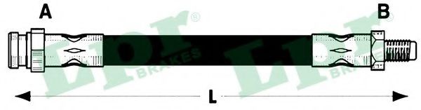 LPR 6T48192 Тормозной шланг<br >справа 