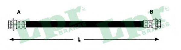 LPR 6T48116 Тормозной шланг<br >справа 