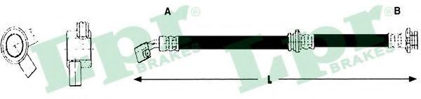 LPR 6T48230 Тормозной шланг<br >справа 
