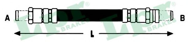 LPR 6T46713 Тормозной шланг справа для FORD KA (Форд Ка) LPR 6T46713 Тормозной шланг справа для FORD KA (Форд Ка)