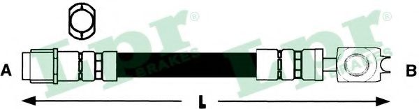 LPR 6T48237 Тормозной шланг<br >справа 