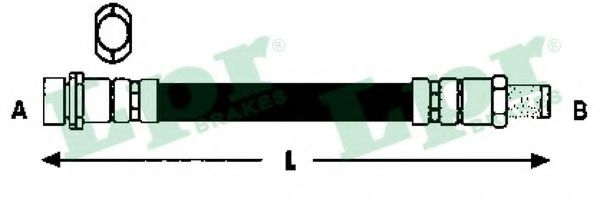 LPR 6T47893 Тормозной шланг справа для FORD (Форд) LPR 6T47893 Тормозной шланг справа для FORD (Форд)