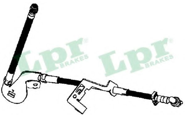 LPR 6T48342 Тормозной шланг слева для PEUGEOT 407 (Пежо 407) LPR 6T48342 Тормозной шланг слева для PEUGEOT 407 (Пежо 407)