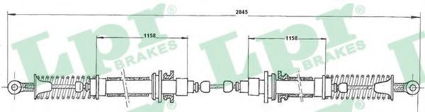 LPR C0178B Трос, стояночная тормозная система справа для FIAT DUNA (Фиат Дуна) LPR C0178B Трос, стояночная тормозная система справа для FIAT DUNA (Фиат Дуна)