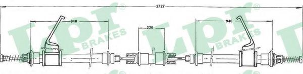 LPR C0299B Трос, стояночная тормозная система справа для FORD TRANSIT (Форд Трансит) LPR C0299B Трос, стояночная тормозная система справа для FORD TRANSIT (Форд Трансит)