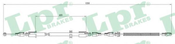 LPR C0545B Трос, стояночная тормозная система слева для OPEL (Опель) LPR C0545B Трос, стояночная тормозная система слева для OPEL (Опель)