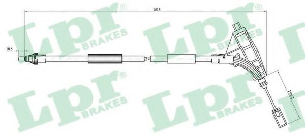 LPR C0640B Трос, стояночная тормозная система спереди для PEUGEOT (Пежо) LPR C0640B Трос, стояночная тормозная система спереди для PEUGEOT (Пежо)