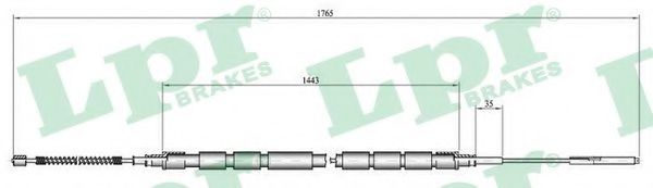 LPR C0657B Трос, стояночная тормозная система справа для SKODA FAVORIT FORMAN (Шкода Фаvорит форман) LPR C0657B Трос, стояночная тормозная система справа для SKODA FAVORIT FORMAN (Шкода Фаvорит форман)