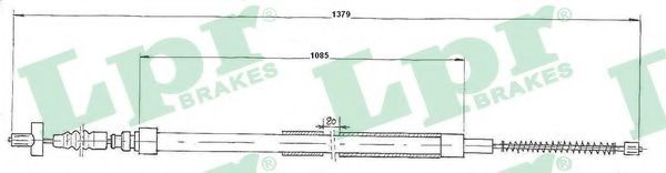LPR C0906B Трос, стояночная тормозная система спереди для VOLVO 960 (Вольво 960) LPR C0906B Трос, стояночная тормозная система спереди для VOLVO 960 (Вольво 960)