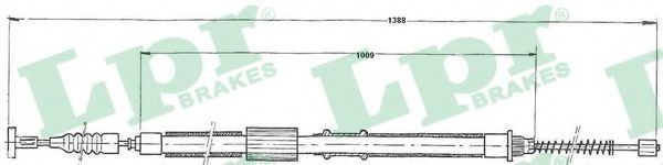 LPR C1240B Трос, стояночная тормозная система справа для FIAT BRAVA (Фиат Брава) LPR C1240B Трос, стояночная тормозная система справа для FIAT BRAVA (Фиат Брава)