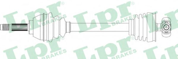 LPR DS10005 Приводной вал<br >передний мост слева 
