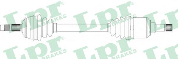 LPR DS20055 Приводной вал передний мост слева для FIAT BRAVA (Фиат Брава)