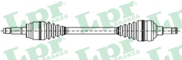 LPR DS20184 Приводной вал передний мост слева для FIAT (Фиат) LPR DS20184 Приводной вал передний мост слева для FIAT (Фиат)
